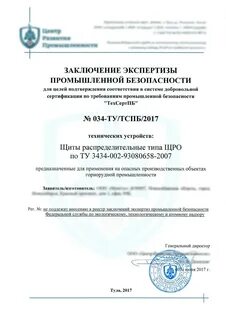 Заключение промбезопасности срок действия