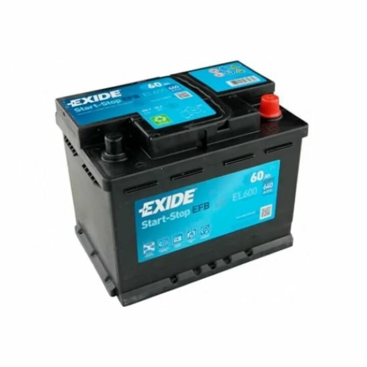 Efb прямая полярность. Exide EFB 60ah. Exide аккумулятор 60а ч. AGM 12v 60ah. Аккумулятор Exide 60ah.