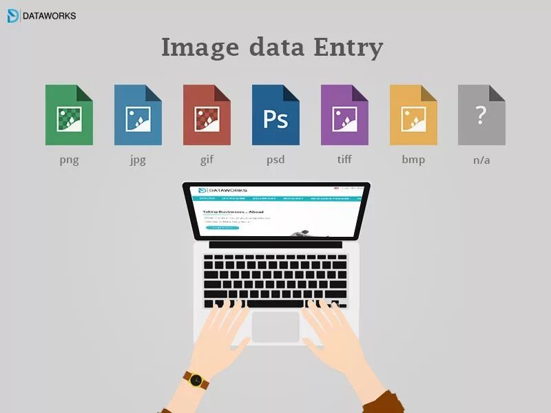 Enter the data. Data entry images. [--Image data--]. Data entry website. Design data entry title.