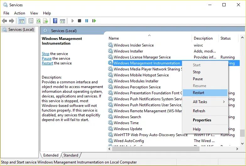 Fail manager service