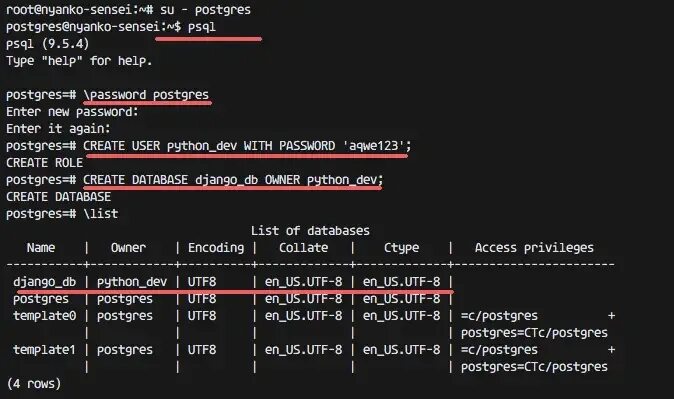 Python + Django + POSTGRESQL. Install POSTGRESQL Linux. Стандартный пароль POSTGRESQL Ubuntu. Ubuntu POSTGRESQL change password. Postgresql user password