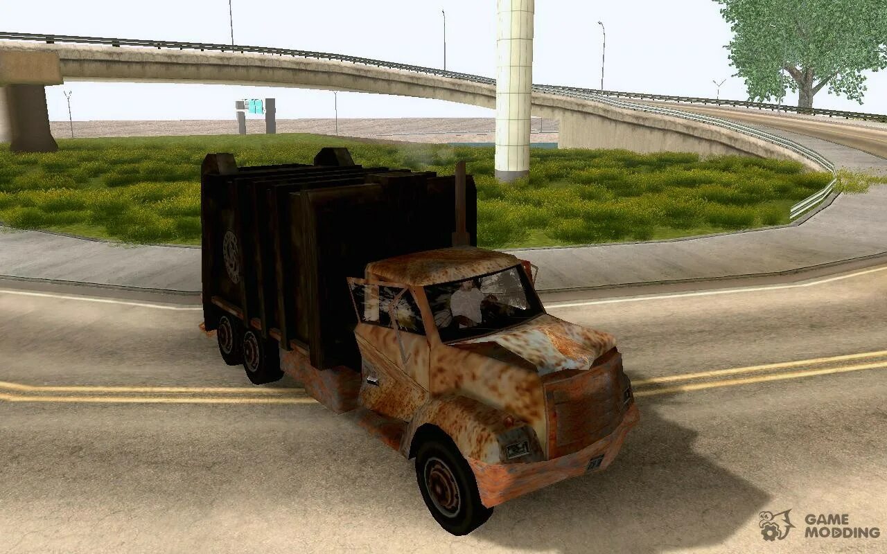 Разбить машину мод. GTA sa машины Trashmaster. GTA sa разбитые машины. Forklift GTA sa машина. Разбитая машина GTA sa.