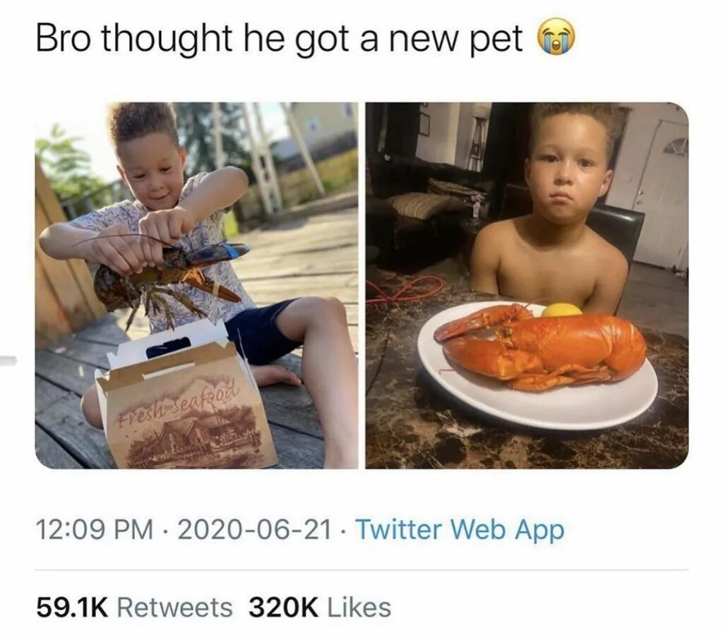 Thought him