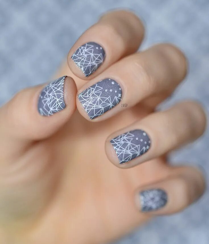 Маникюр на короткие квадратные ногти стемпинг Copycat Claws: Sunday Stamping Lacy Nails Lace nails, Nails, Nail stamper