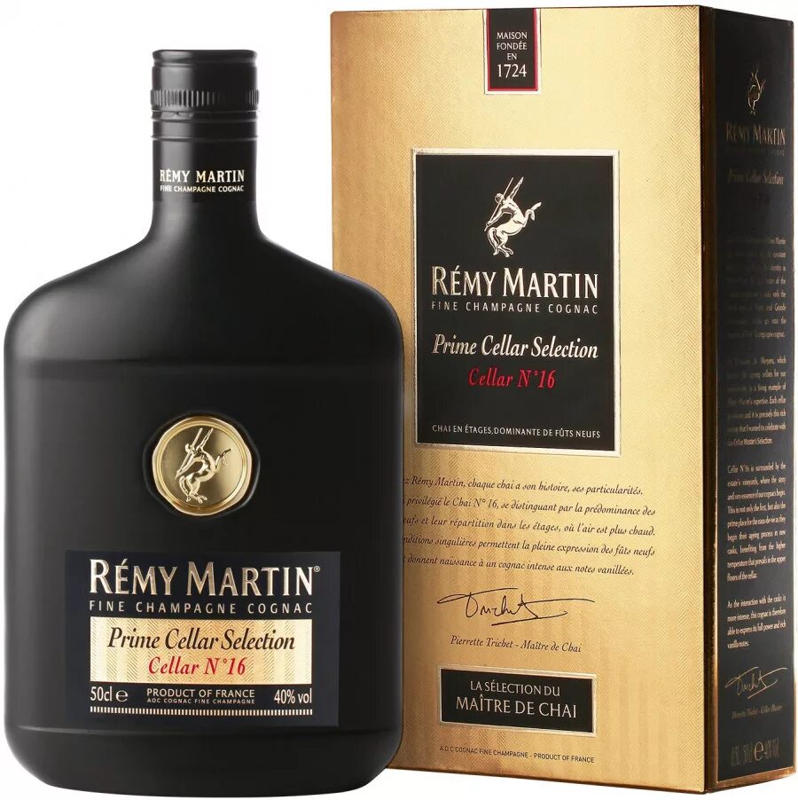 Remy Martin Prime Cellar selection #16. Коньяк Remy Martin, Prime Cellar selection, Cellar №16, in Gift Box, 0.5 л.. Remy martin 0.5