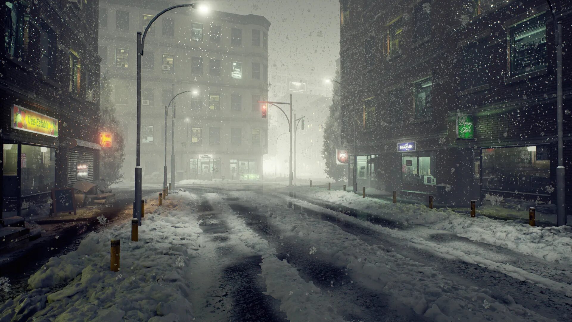 Звук улицы утром. Зимний город. Заснеженный город. Зимняя улица. Мрачная зима в городе.