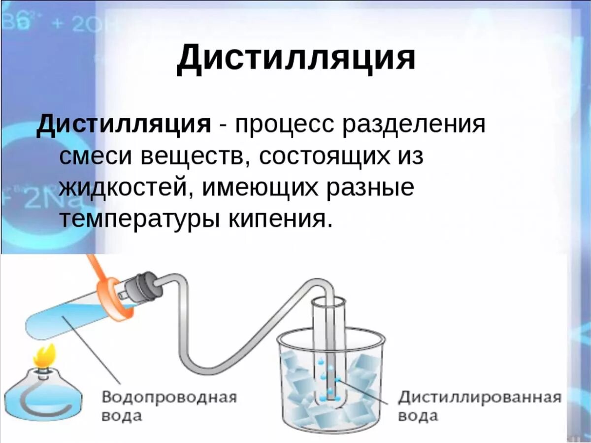 Смесью веществ не является дистиллированная вода воздух. Чистым веществом является. Смесью веществ не является дистиллированная вода воздух. Перегонка метод разделения смесей. Чистая дистиллированная вода.