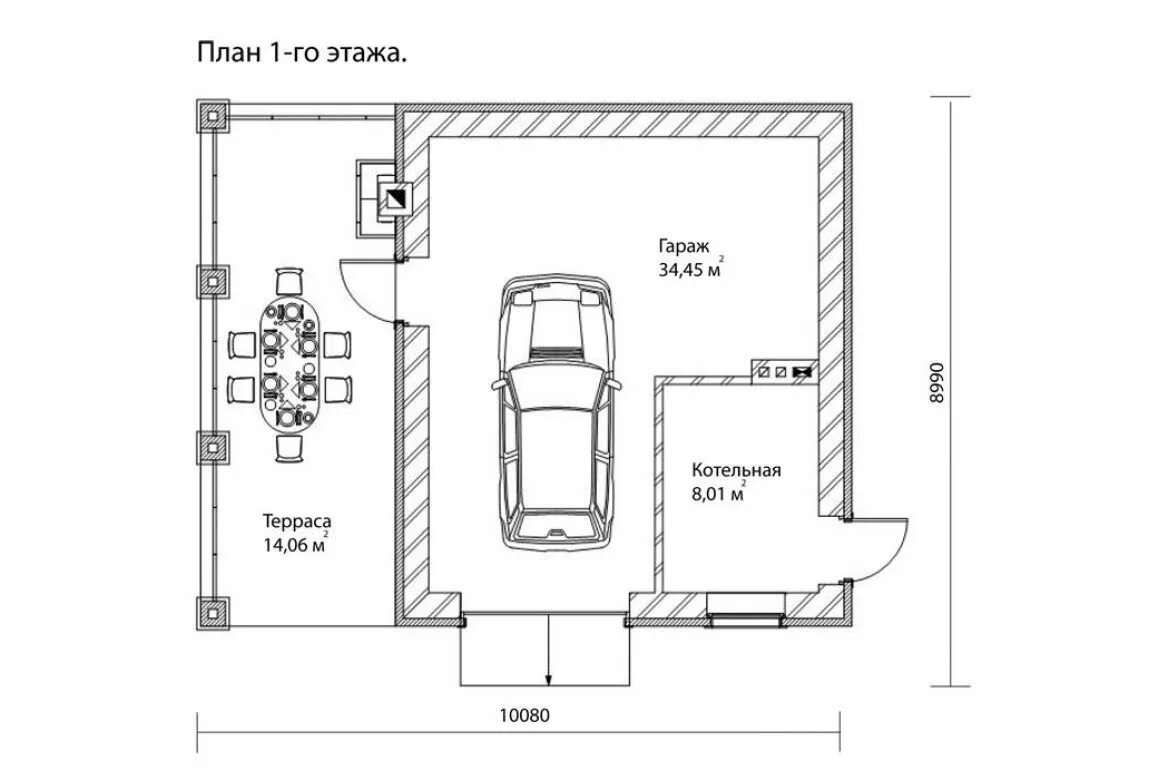 Размеры гараж внутри. План гаража g129. Размер гаража на 1. Планировка гаража 6х6. Проект гаража на 1 машину.