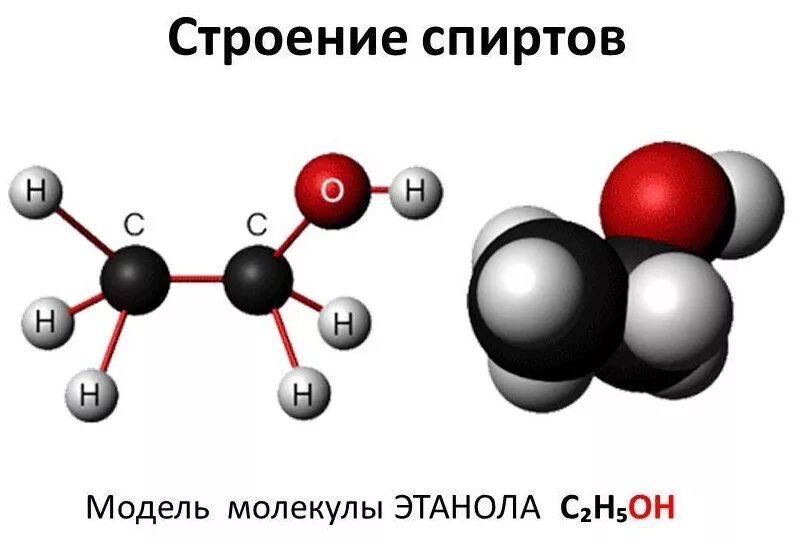 Заряд кислорода. Строение молекулы спирта. Атомы в молекуле спирта. Строение молекулы этанола. Взаимное влияние атомов в молекулах органических веществ.