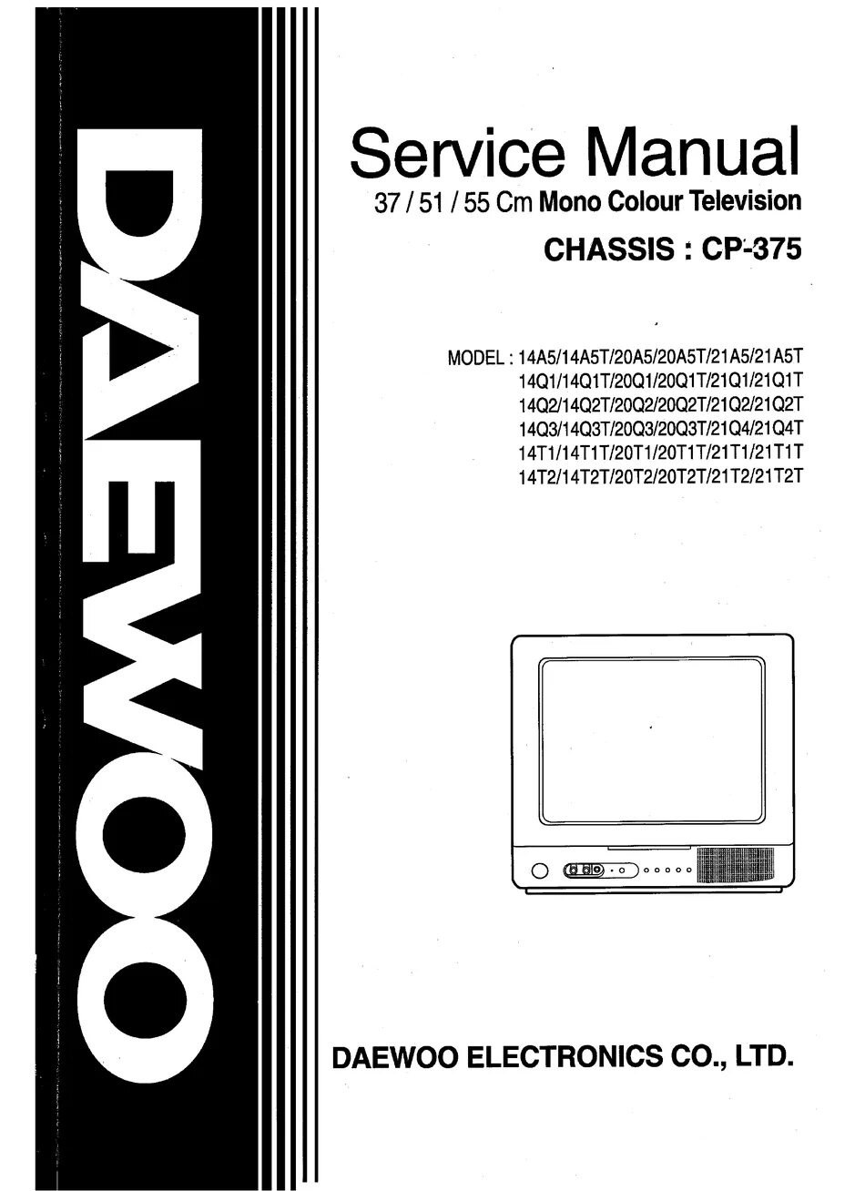 Схема телевизора daewoo модель kp2130nt DAEWOO CHASSIS CP370 Service Manual download, schematics, eeprom, repair info fo