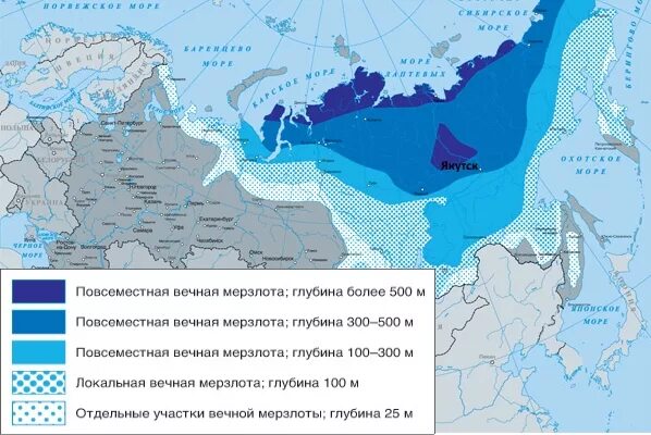 Вечная мерзлота в россии на карте. Граница распространения вечной мерзлоты на территории России. Карта вечной мерзлоты в России. Карта распространения вечной мерзлоты в России. Южная граница распространения многолетней мерзлоты в России.