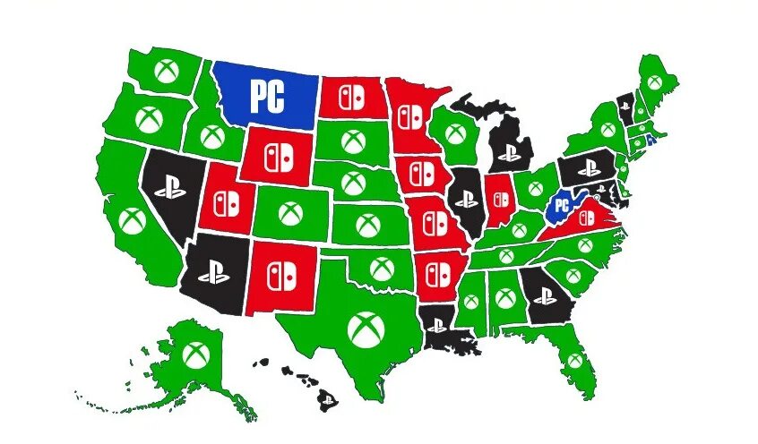 The usa games. Top Gaming trends State by State. Mapping State-by-State Tech trends: Top us Gaming platforms 2023.