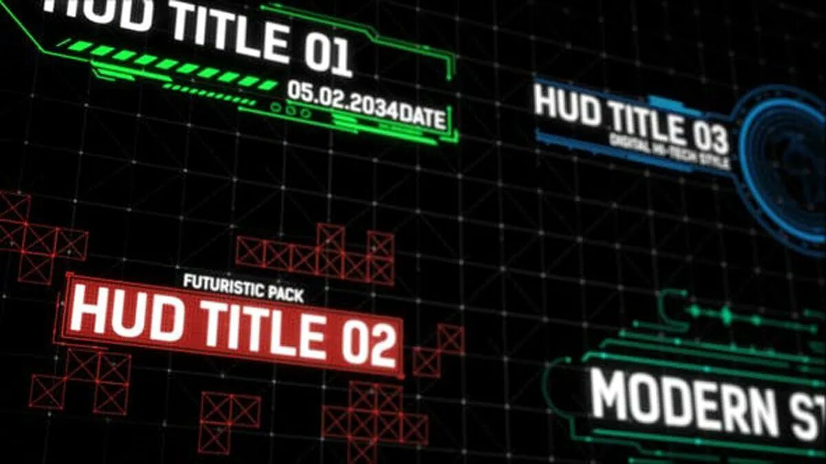 Hud mode. Hud titles.
