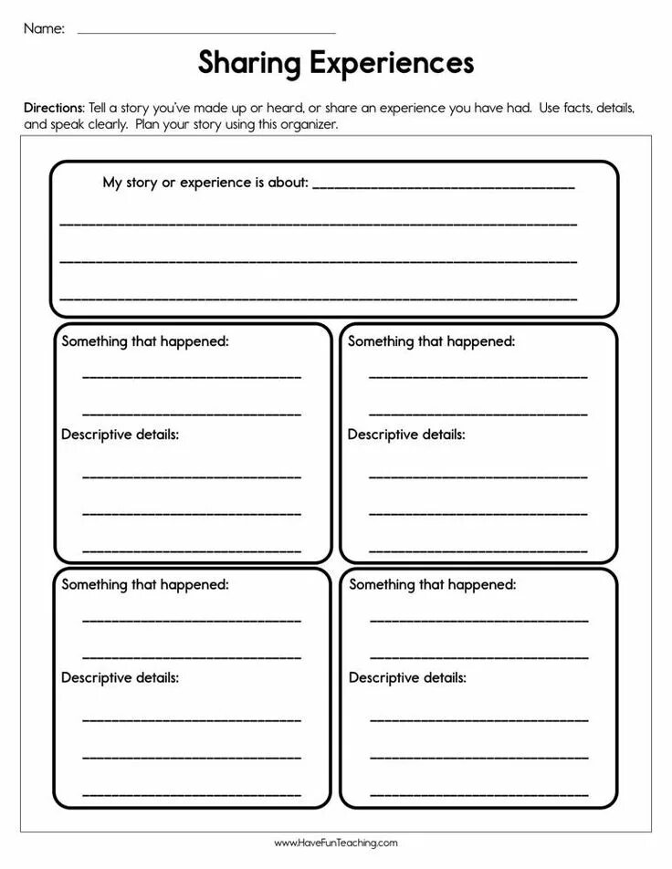 Shared experiences. Майер worksheets. life experiences worksheet. have worksheets. story order worksheet.