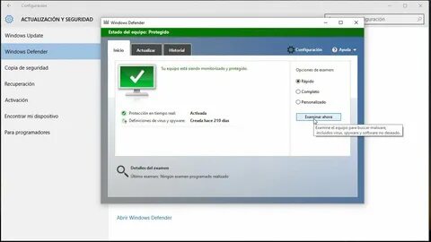 Windows defender удален