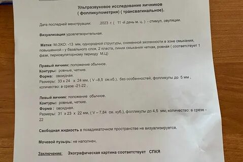 Узи фолликулометрия