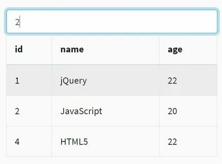 Filtering js