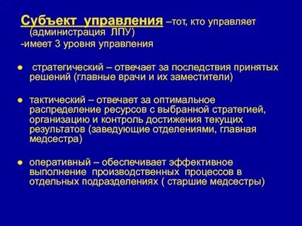 2 субъект управления
