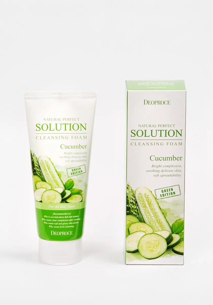 Natural perfect solution cleansing foam. Solution пенка для умывания. Natural perfect solution cleansing foam. Deoproce. Пенка для умывания.