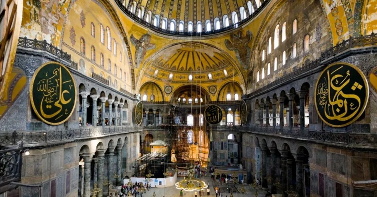 Мозаика храм Святой Софии Константинополь Юстиниан.