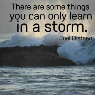 There are storms