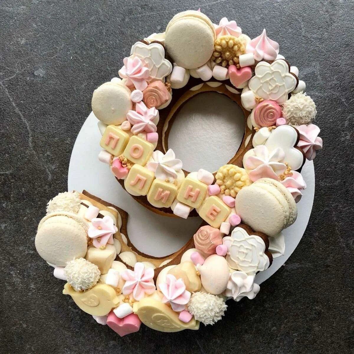 Тортик в виде цифры. Тортики на день рождения для девочек. Торт c шоколадными шарами. Торт 9 месяцев. Украшение тортов цифра 6 для девочки.