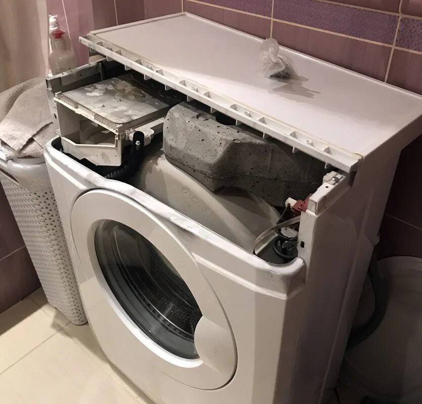 Разбитые стиральные машины