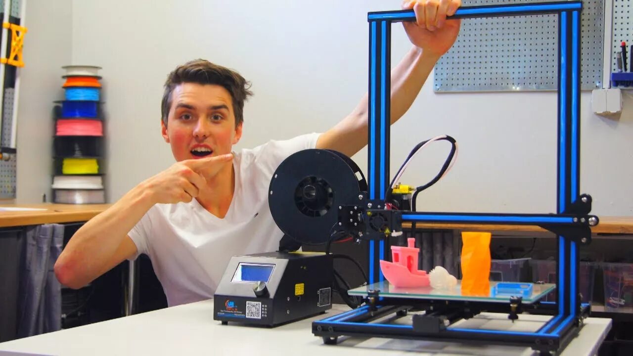 Smart 3d принтер. Creality3d cr-10 smart печать.