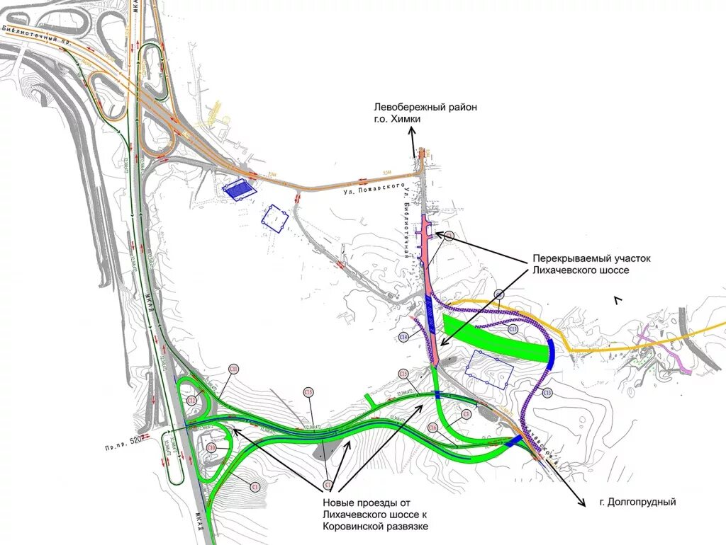 Карта новое шоссе. План схемы развязки в Химках. Репинская развязка в Химках. Развязка Химки Машкинское шоссе схема. Новая развязка в Химках.