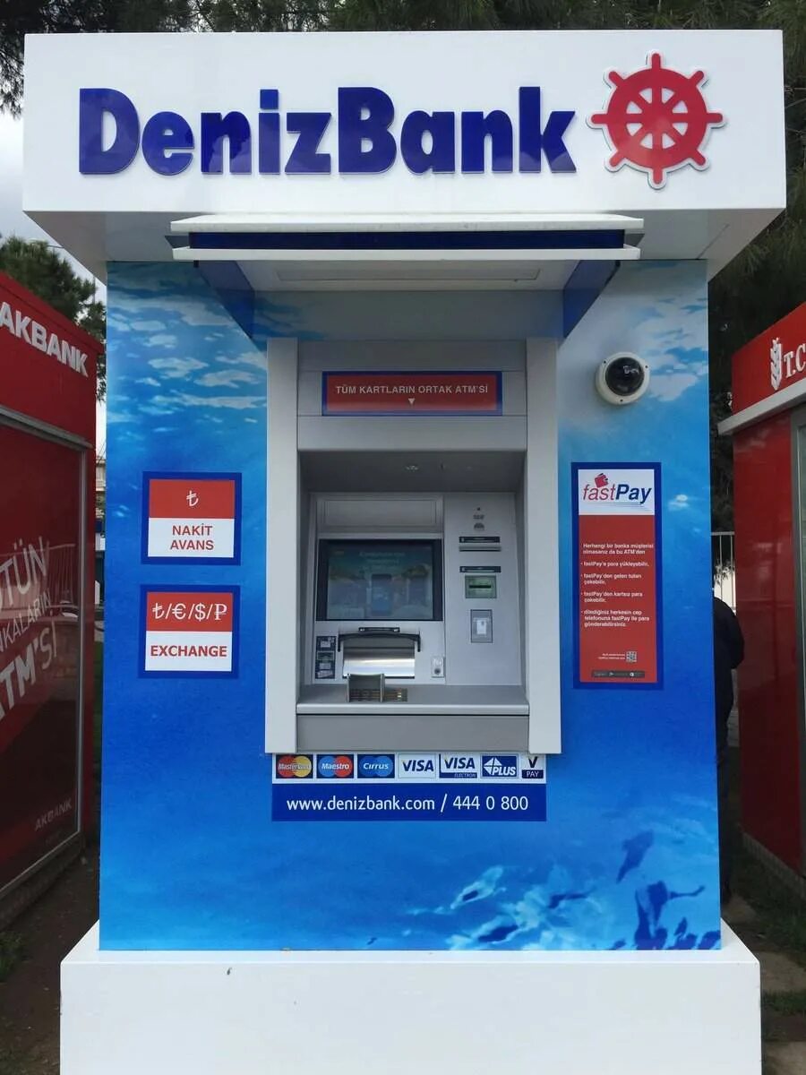 DENIZBANK Турция банкоматы. Денизбанк Банкомат. Deniz банк в Турции. Турция терминал