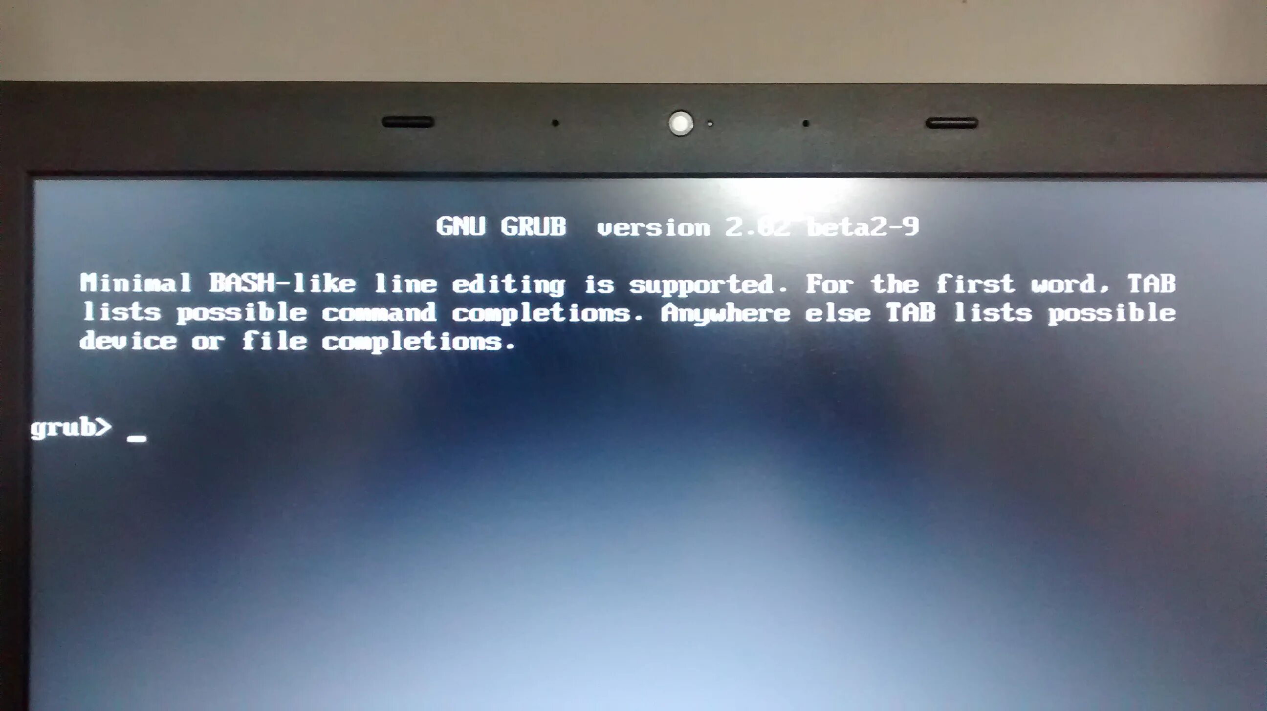 Your device not supported. Minimal Bash like line editing is supported for the first Word Tab решение. Minimal Grub. Minimal Bash like line editing is supported. Grub консоль при запуске.