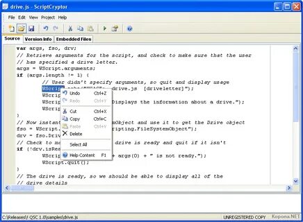 Script driver
