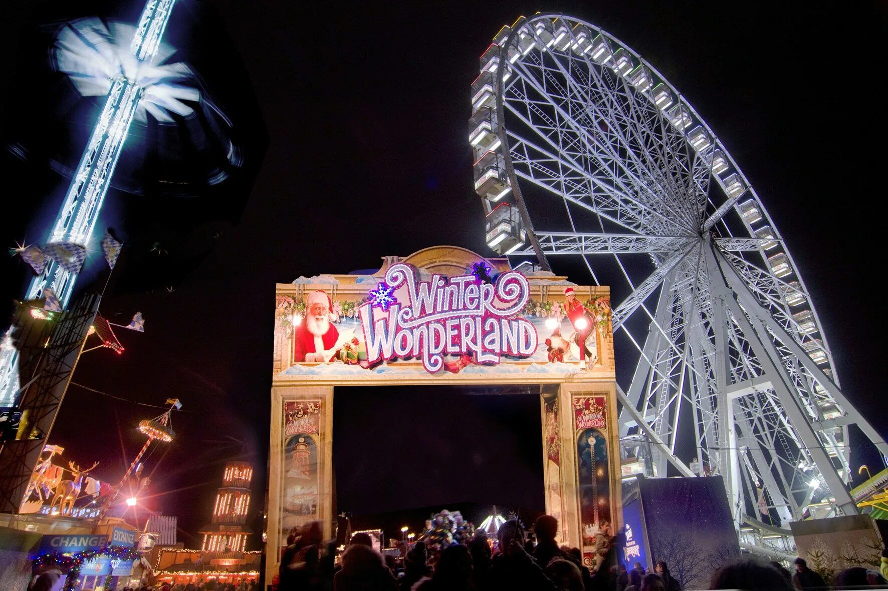 Развлечения в лондоне. Винтер Вандерленд Лондон. Winter Wonderland Hyde Park London. Рождественская ярмарка в Лондоне Winter Wonderland. Winter Wonderland London аттракционы.