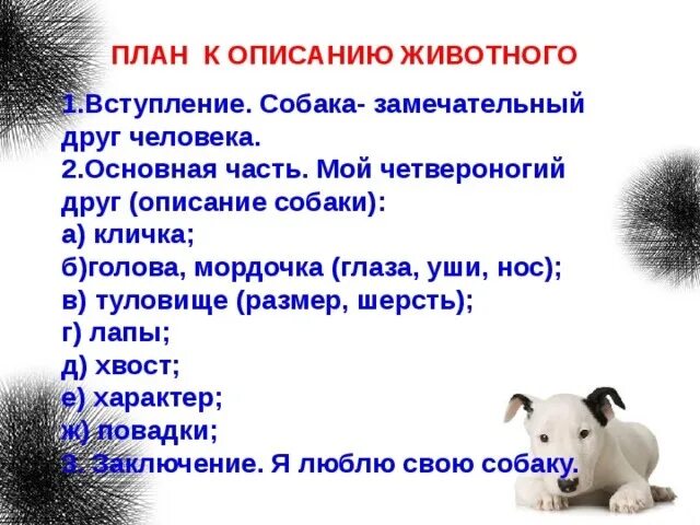 Пишем текст по предложенному плану 2 класс