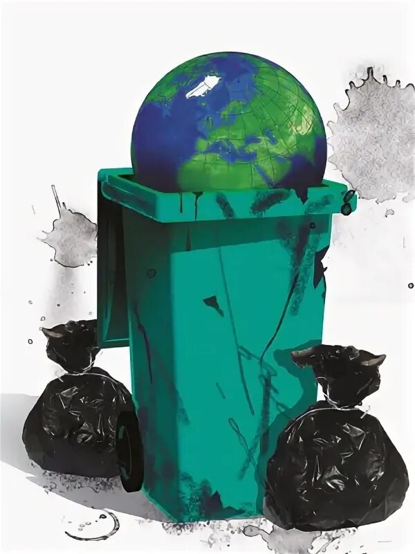 Garbage the world is. Trash World. Trash bins around the World.