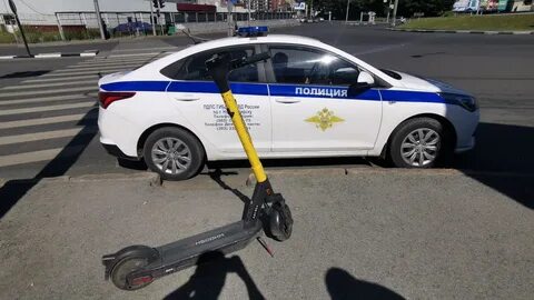 Штраф за езду на электросамокате