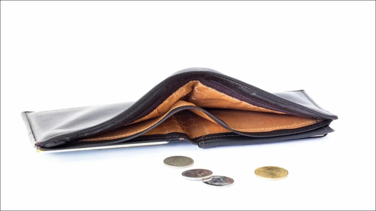 Empty wallet