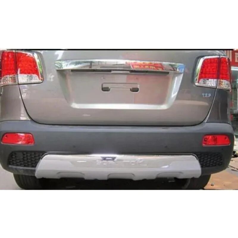 Заднее бампер киа соренто купить. Rear Bumper Guard Kia Sorento. Kia Sorento задний бампер. Задний бампер Соренто хм. Kia Sorento 2013 накладка бампера заднего "Sorento".