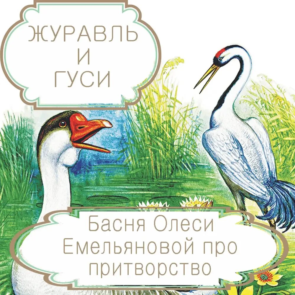 Басня гуси. Гусь и журавль ушинский. сказка гусь и журавль. басня гусь и журавль.