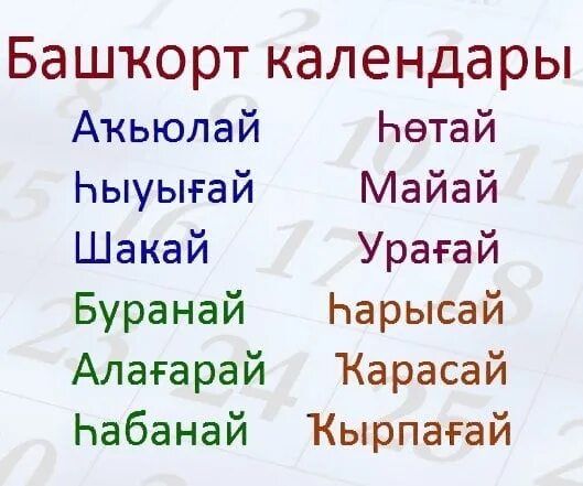 Названия месяцев на башкирском. Месяца на башкирском языке. Башкирские названия месяцев года. Месяцы года на башкирском.