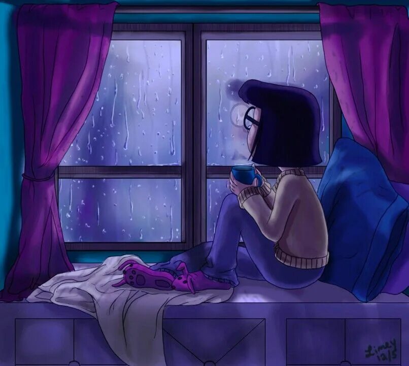 It raining when i woke up