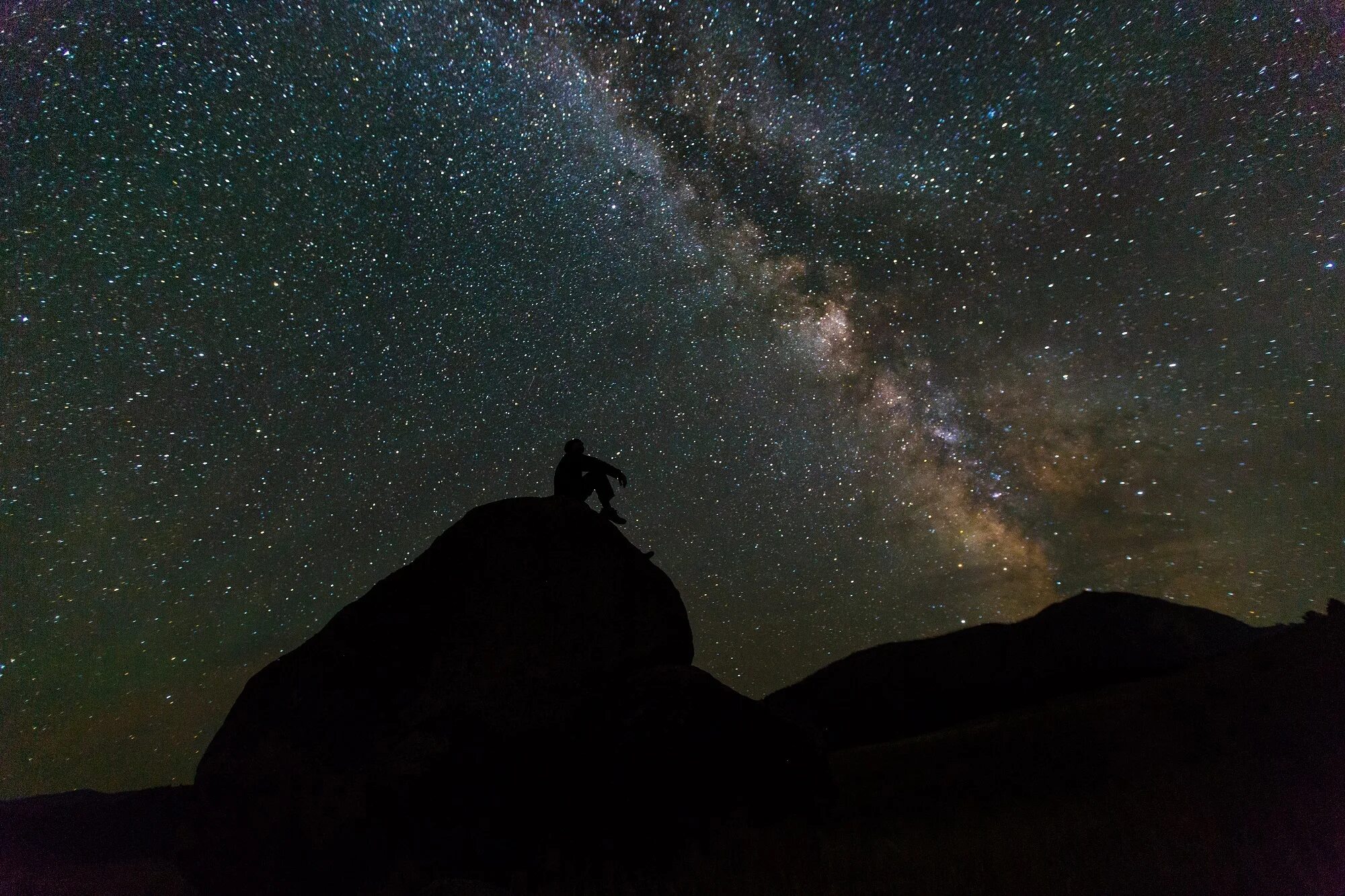 Above the stars in the field