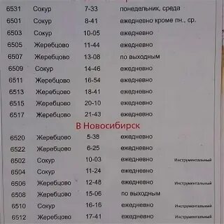 Остановки электрички новосибирск искитим