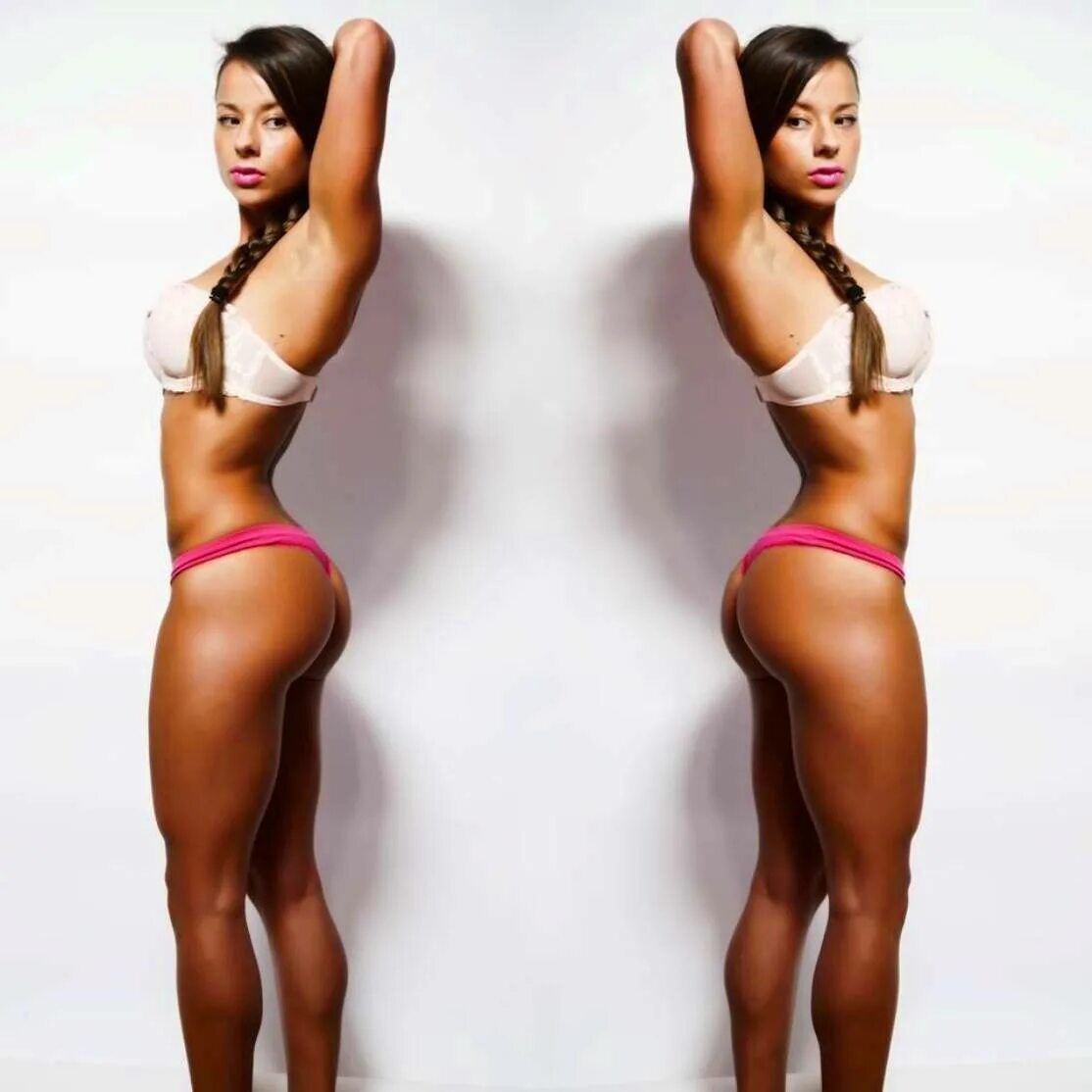 Стройные девушки с прессом. Широкие бедра плоский живот. Самые большие мышцы человека. С небольшим телом и большой. Карлик бодибилдер.