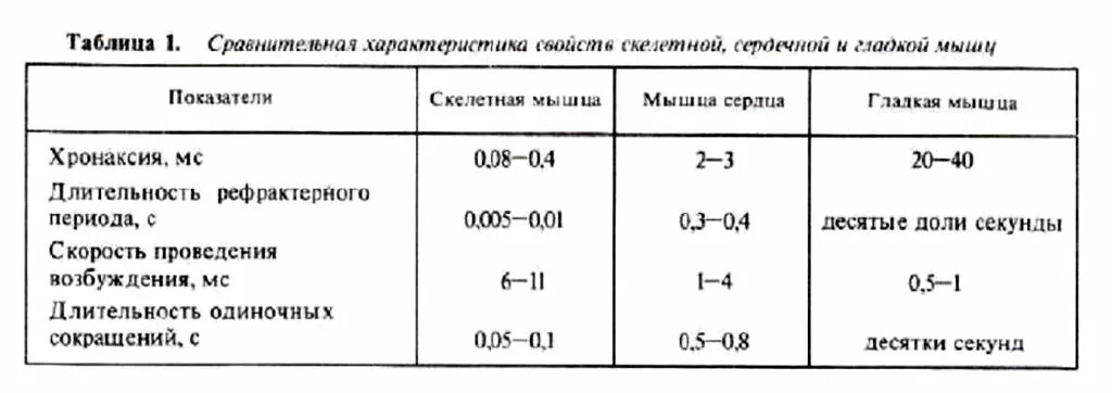 Скорость сокращения скелетной мышечной ткани. Сравнительная таблица сердечных гладких и скелетных мышц. скорость сокращения мышц. сравнительная характеристика гладкой и скелетной мышцы. скорость сокращения гладкой мышцы.