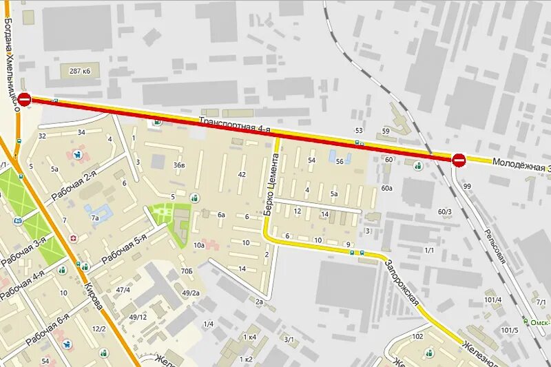 Транспортная 10 б. Рельсовая 7 Омск. Ул. 4-я транспортная. Рельсовая 22 Омск на карте. Омск работы по улице 4ая линия.