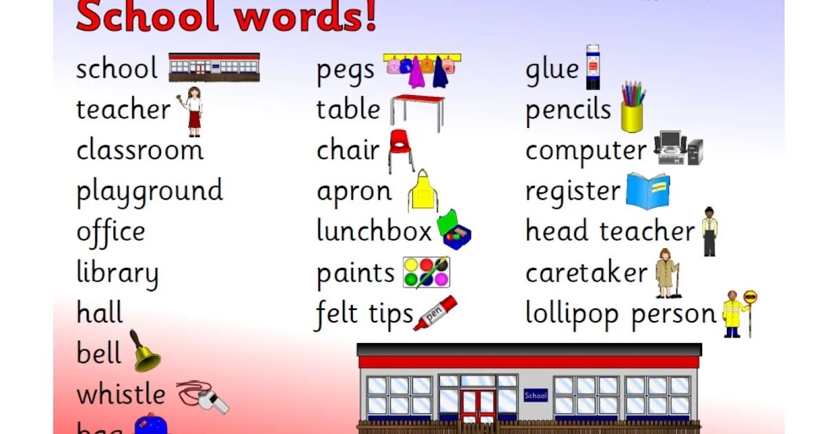 School Words. Four School Words перевод. School слово. School related Words.