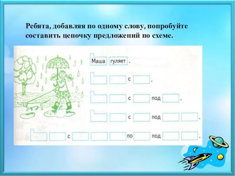 Конспект занятия по грамоте в подготовительной группе. Составление слов в подготовительной группе. Графическая запись предложения в подготовительной группе. Составление предложений по схемам. Грамота предложение подготовительная группа