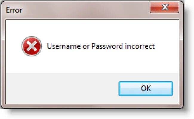 Incorrect password. Username or password is Incorrect. Login or password is Incorrect. Incorrect username or password. ￼log in.