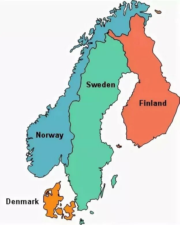 Норвегия Швеция Финляндия на карте. Швеция Скандинавский полуостров. Scandinavian countries